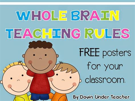 Down Under Teacher Whole Brain Teaching Rules Freebie
