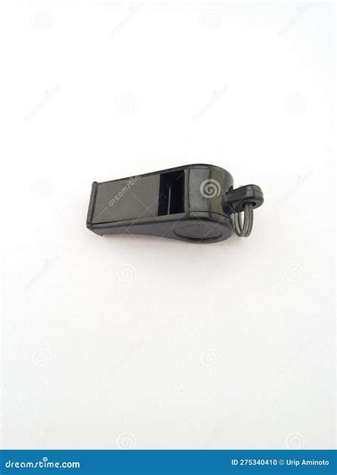 A Black Whistle Stock Photo Image Of Whistle Hand 275340410
