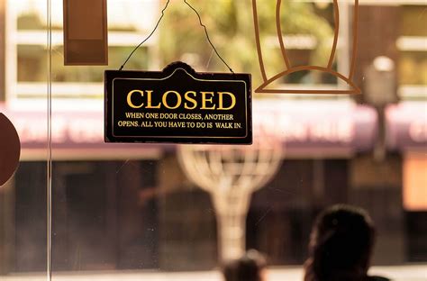 Black Closed Sign Sign Close Symbol Signing Restaurant Coffee
