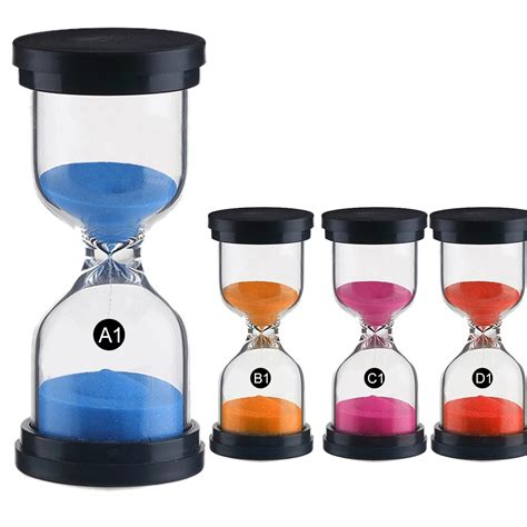 Creative Fall Proof Hourglass Timer Bamboo Colored Sand Standglass Sand