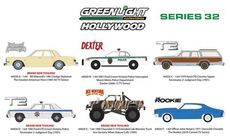 Greenlight Hollywood Series 32 1box 6pcs