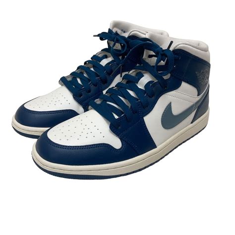 Nike（ナイキ） Wmns Air Jordan 1 Mid Sky J French Blue ブルー、ホワイト サイズ27cm