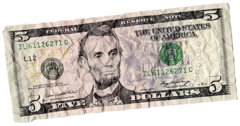 5 Dollar Bill Png - PNG Image Collection png image
