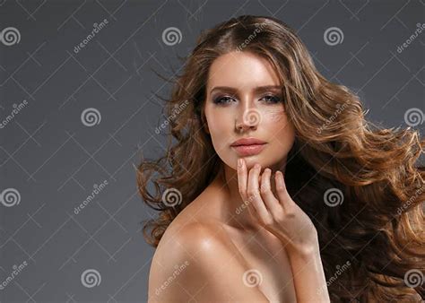 Beauty Woman Long Black Hair Beautiful Spa Model Girl With Perfect