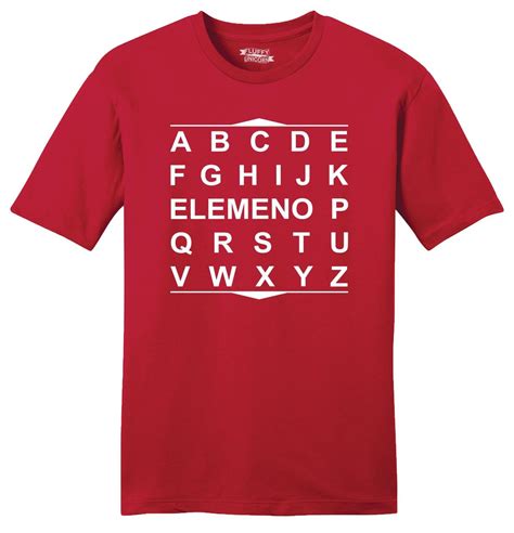 abc elemeno p funny alphabet men s and women s tee shirts and tank tops comical shirt