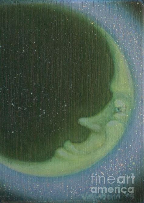 Green Moon By Suzn Smith Moon Art Green Moon Moon Madness