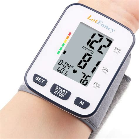 Wrist Blood Pressure Monitor Machine With Portable Case For Home Use