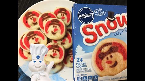 The cookies combine the refreshing flavor of fresh strawberries with the decadence of cheesecake pudding. Pillsbury Snowman Shape Sugar Cookies - YouTube