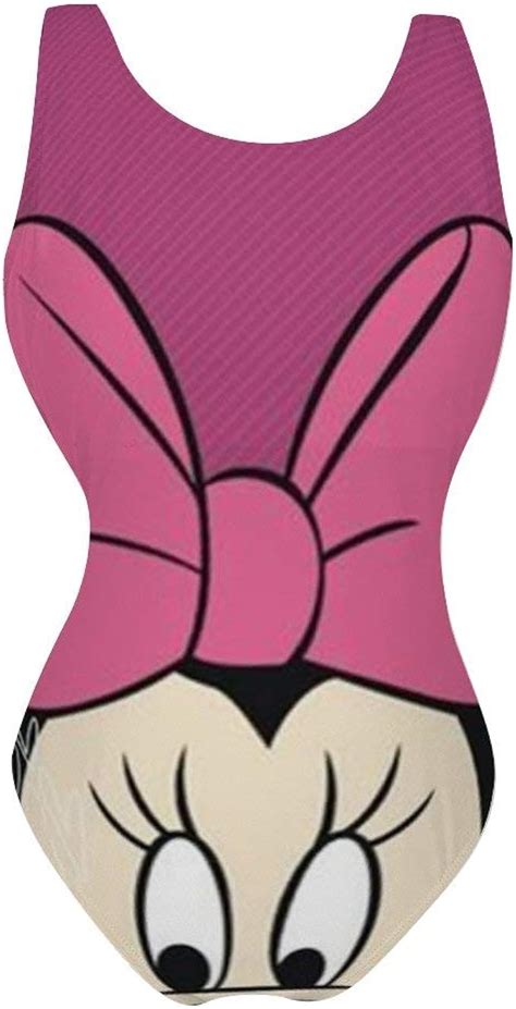 Mickey Minnie Mouse 3 Adult One Piece Swimsuit For Women Pools Beach