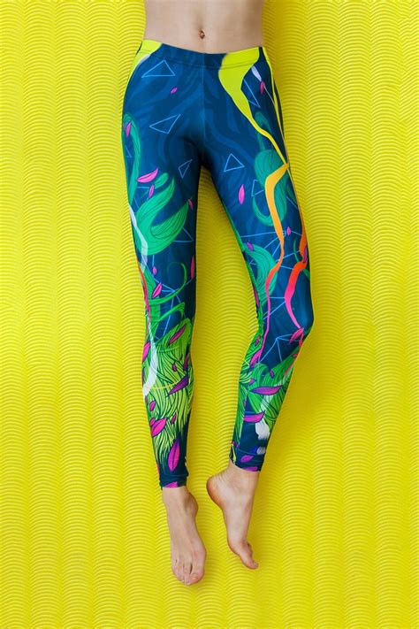 Printed Yoga Leggings Colorful Yoga Leggings Hot Yoga Pants Etsy