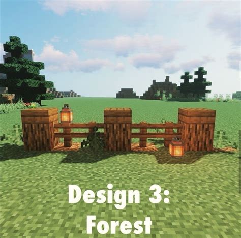Minecraft Fence Gate Designs Minecraft