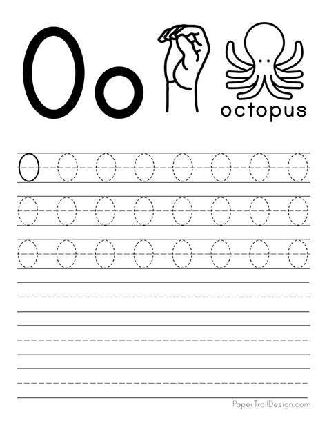 Letter O Tracing Fine Motor Toddlers
