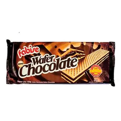 Biscoito Wafer Chocolate Sem Lactose 80g Fabise Club Da Nutrição A