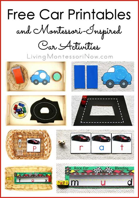 Free Car Printables And Montessori Inspired Car Activities Living