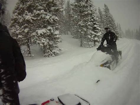 Snowmobiling Deep Powder In Colorado Youtube