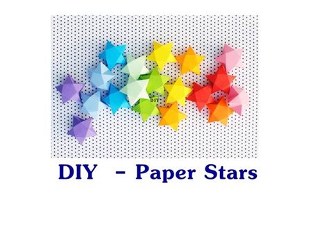 Diy How To Make Paper Stars Youtube