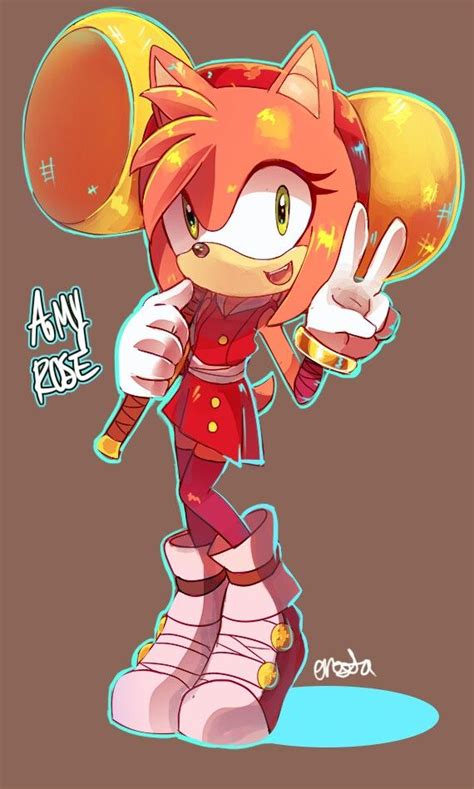 Amy Rose In Her Boom Outfit Sonic The Hedgehog