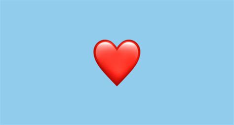 ️ Red Heart Emoji On Apple Ios 122