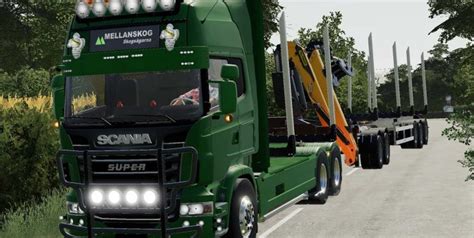 Scania R730 Log Truck V10 Mod Farming Simulator 2022 19 Mod