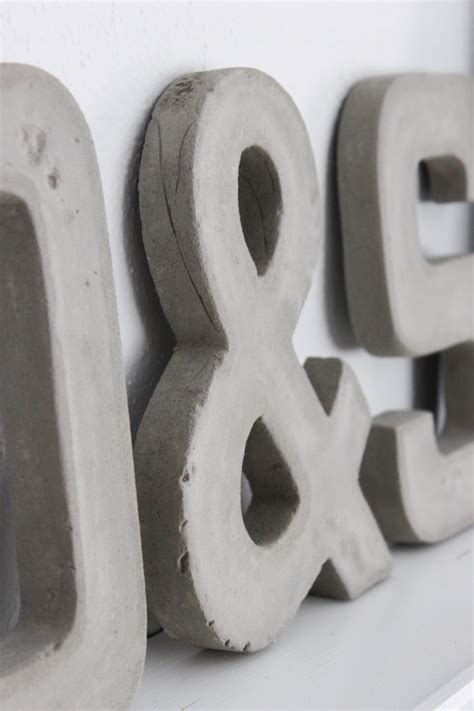 DIY CEMENT LETTERS — Colors and Craft