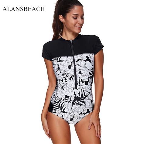 Buy Alansbeach Plus Size One Piece Swimsuit Women