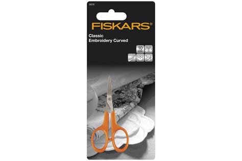 Fiskars Embroidery Scissors Classic Curved 10cm Wool Warehouse