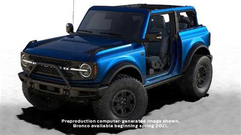 2021 Ford Bronco First Edition Gets Exclusive Lightning Blue Paint