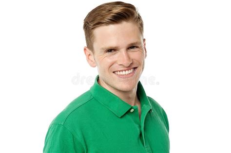Smiling Portrait Of A Young Cool Guy Stock Photo Image Of Cheerful