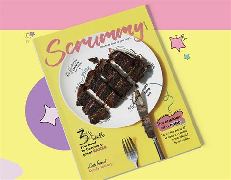 Scrummy Dessert Magazine On Behance