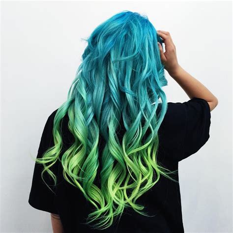 Posted 5 years ago by deadlylust12. by Eugénie Grey on Instagram: " blue root to teal mid to ...