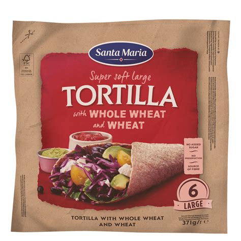 Tortilla With Whole Wheat And Wheat Large