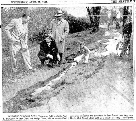 on this day in 1949 the green lake path split open during a major earthquake laptrinhx news