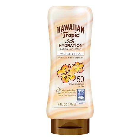 Buy Hawaiian Tropic Silk Hydration Sunscreen Lotion Spf Fluid Ounce Pack Of Online At