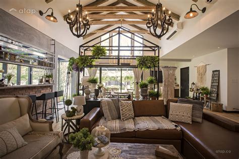 The rustic style is no longer the options reserved for the country houses, nowadays in the modern houses of the big cities you can find elegant modern wood is the most used natural material par excellence in the modern rustic living room. Rustic Vintage Living Room bungalow design ideas & photos ...