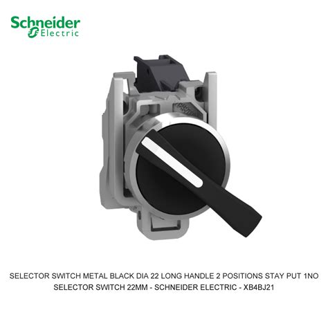 Selector Switch Metal Black Dia 22 Long Handle 2