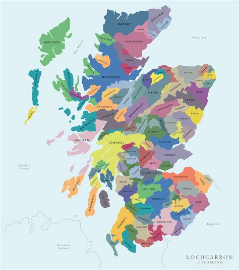 The Clans Of Ireland Scotland Earthly Mission Scotland Map