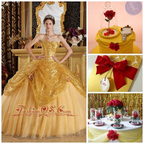 Beauty And The Beast Quinceanera Dress Package Available In All Colors