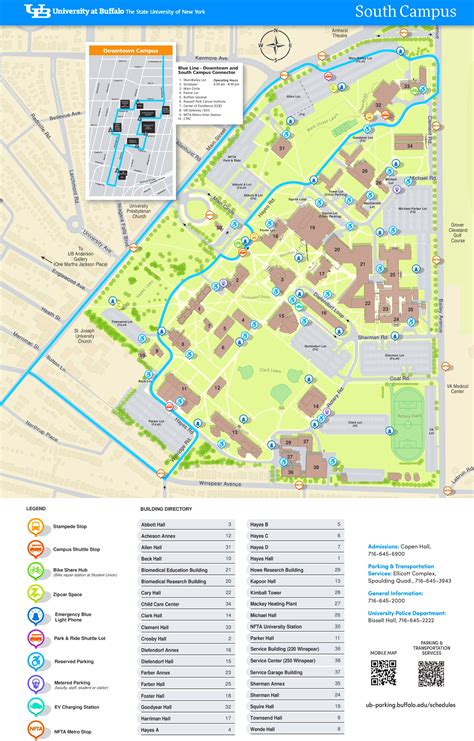 University At Buffalo South Campus Map Map Vector