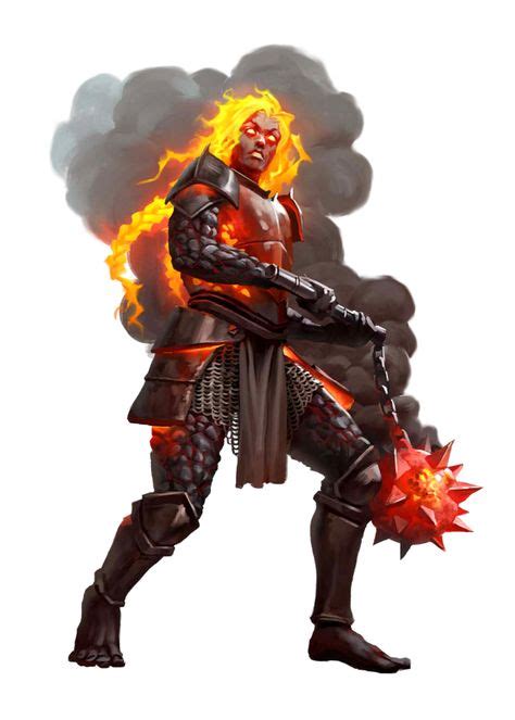 Female Fire Giant Warpriest Or Cleric Of Zursvaater Pathfinder Pfrpg