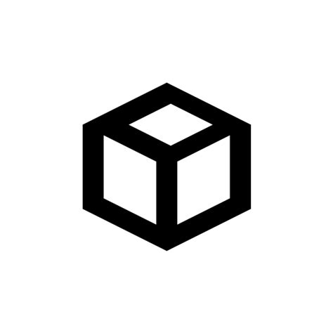 Free Outlined Box Icon Png Vector Pixsector