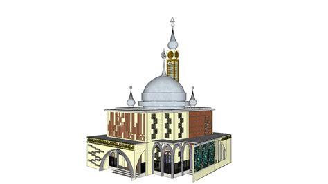 The Modern Mosque With Islamic Ornaments 3d Warehouse