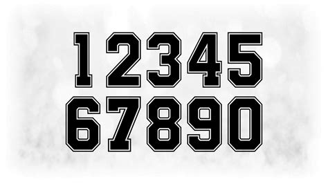 Jersey Number Font Cricut Sherise Winfrey