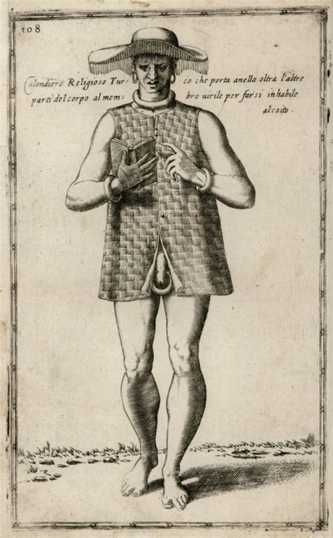 An Old Drawing Of A Man Wearing A Hat And Holding Something In His