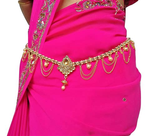 buy traditional gold polished kamarpatta kamar chain kardhani bellychain waist chain hip
