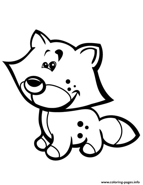 Free Cute Baby Fox Coloring Pages Download Free Cute Baby Fox Coloring