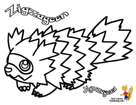 Pokemon Coloring Pages Zigzagoon Poochyena Coloring Pages Coloring