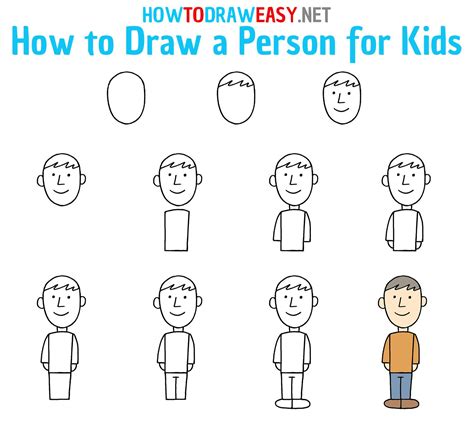 How To Draw A Person For Kids Artofit