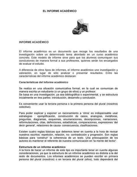 Utp Informe Académico El Informe AcadÉmico Informe AcadÉmico El