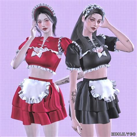 The Sims 4 Maid Uniform Set Download Cc The Sims