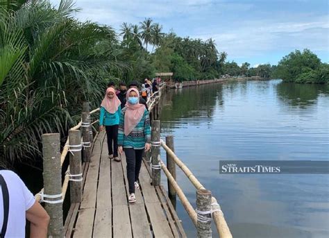 Wooden Bridge Connects Kampung Pulau Tengah To Economy New Straits